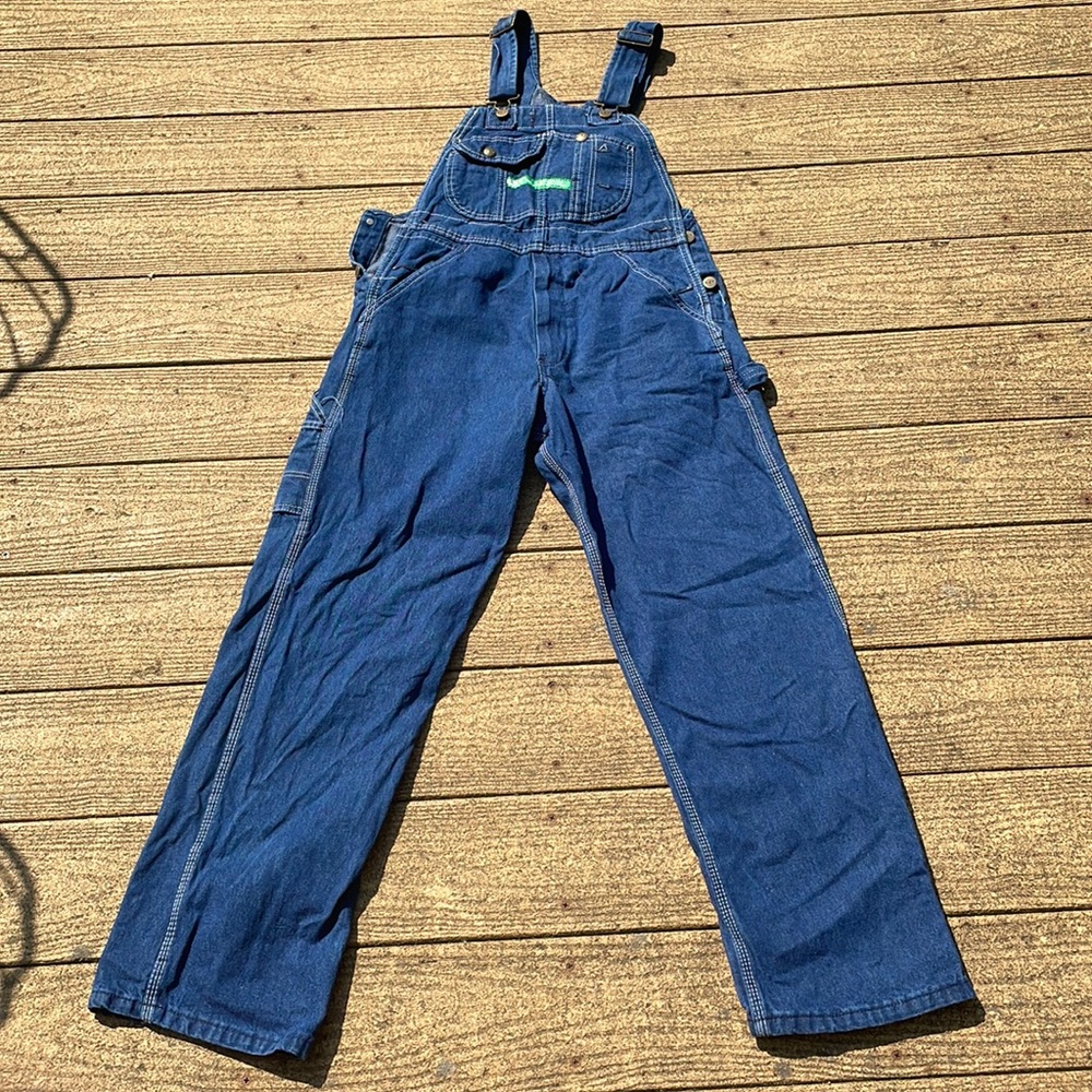 Key Denim Overalls - W30 x L30 - Dark Blue